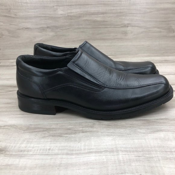 Franco Fortini Loafers Mens 9.5M Keith Black Leather Slip On Shoes main image 8
